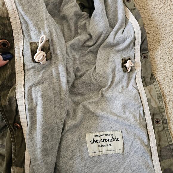 Abercrombie Kids Camo Hooded Jacket 13/14 - Picture 4 of 8